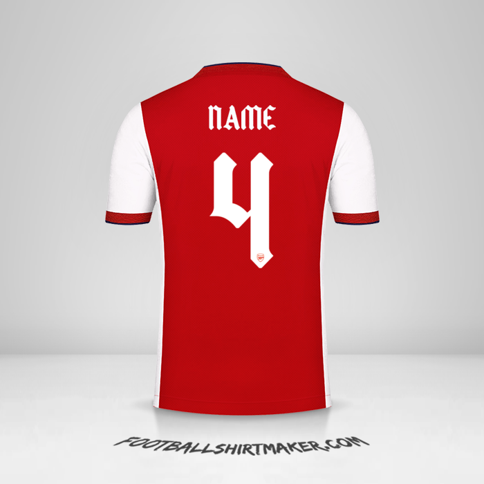 Shirt Arsenal Cup 2021/2022 -  name - 4