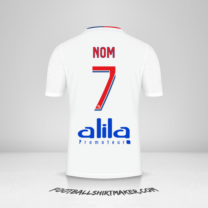 Maillot Olympique Lyon 2021/2022 -  nom - 7