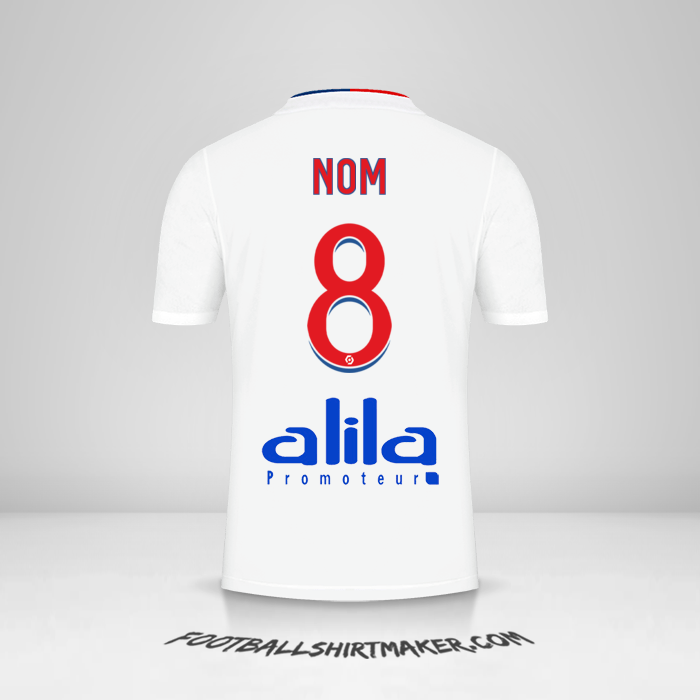 Maillot Olympique Lyon 2021/2022 -  nom - 8