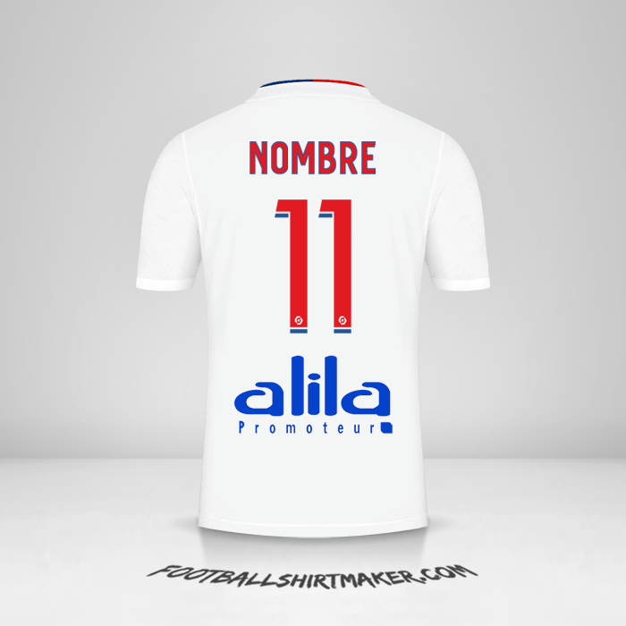 Camiseta Olympique Lyon 2021/2022 -  nombre - 11