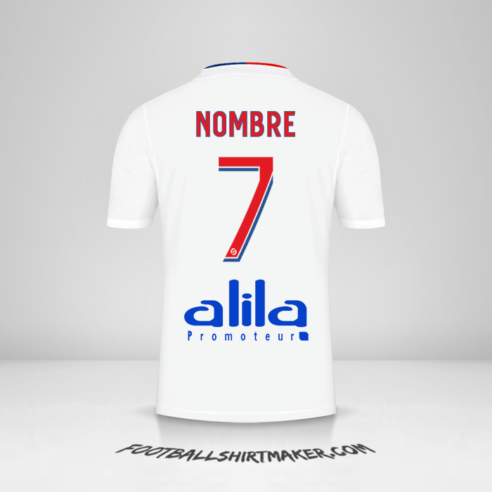 Camiseta Olympique Lyon 2021/2022 -  nombre - 7