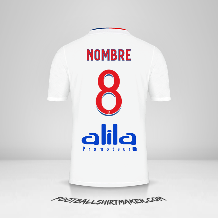 Jersey Olympique Lyon 2021/2022 -  nombre - 8
