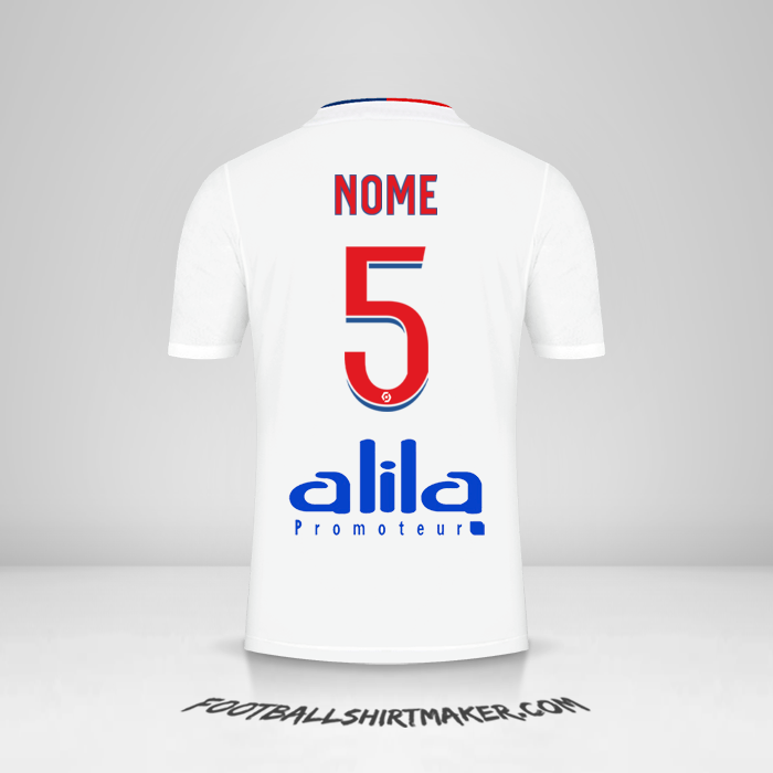 Maglia Olympique Lyon 2021/2022 -  nome - 5