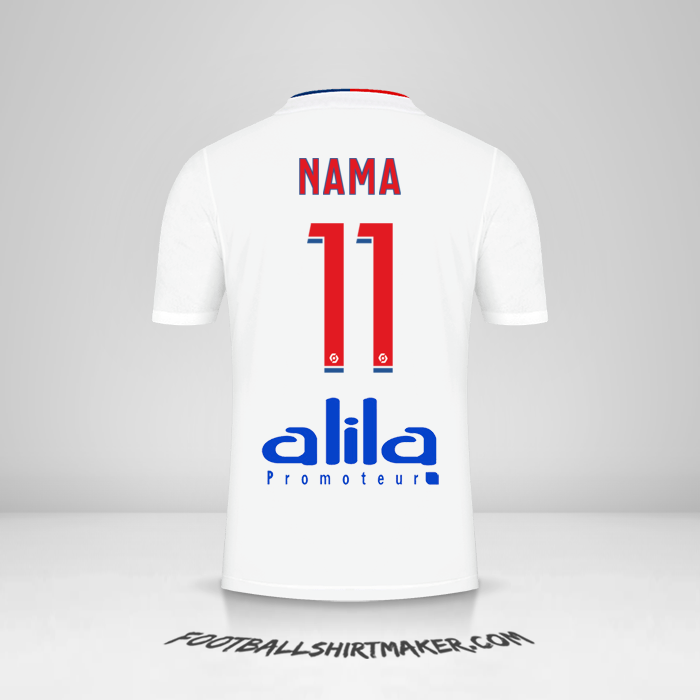 Jersey Olympique Lyon 2021/2022 -  nama - 11