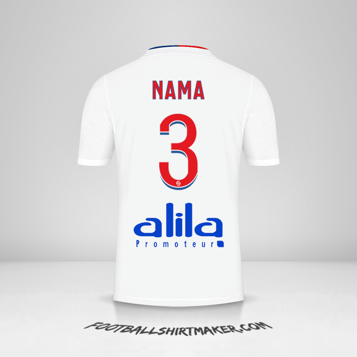 Jersey Olympique Lyon 2021/2022 -  nama - 3