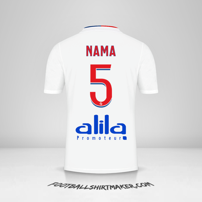 Jersey Olympique Lyon 2021/2022 -  nama - 5