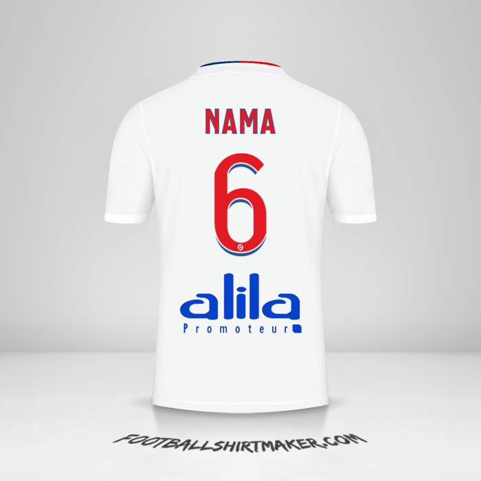 Jersey Olympique Lyon 2021/2022 -  nama - 6