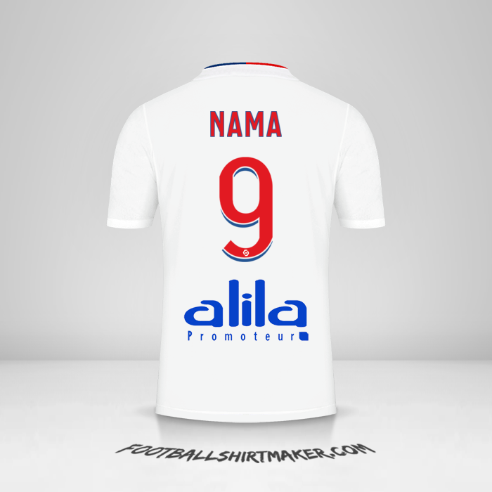 Jersey Olympique Lyon 2021/2022 -  nama - 9