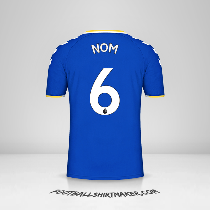 Maillot Everton FC 2021/2022 -  nom - 6