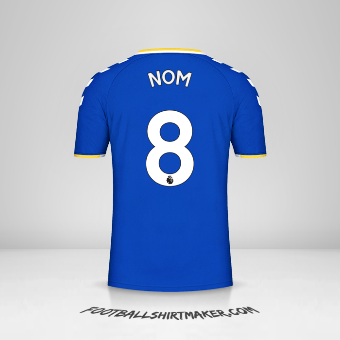 Maillot Everton FC 2021/2022 -  nom - 8