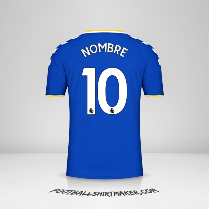 Jersey Everton FC 2021/2022 -  nombre - 10