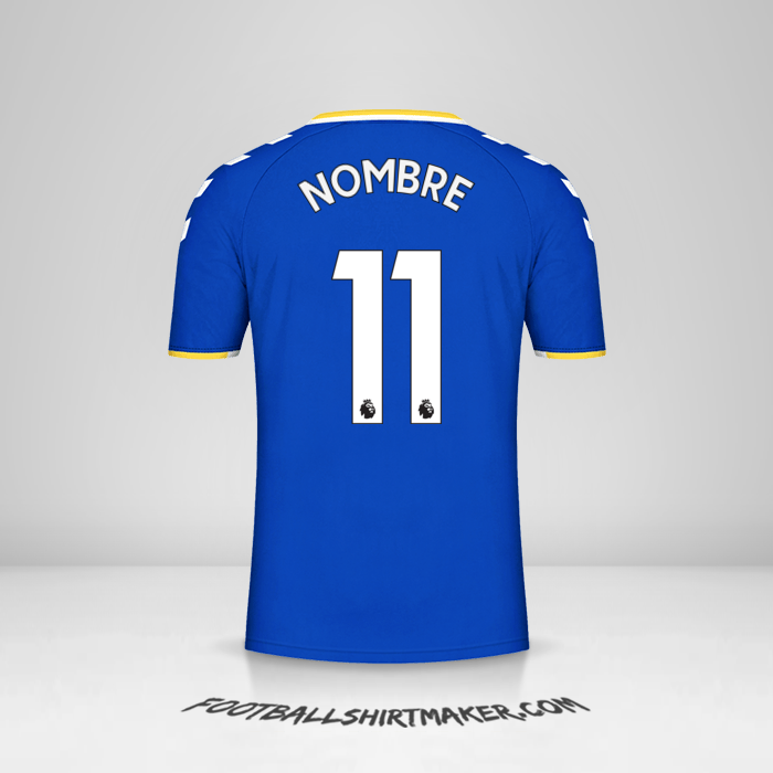 Jersey Everton FC 2021/2022 -  nombre - 11