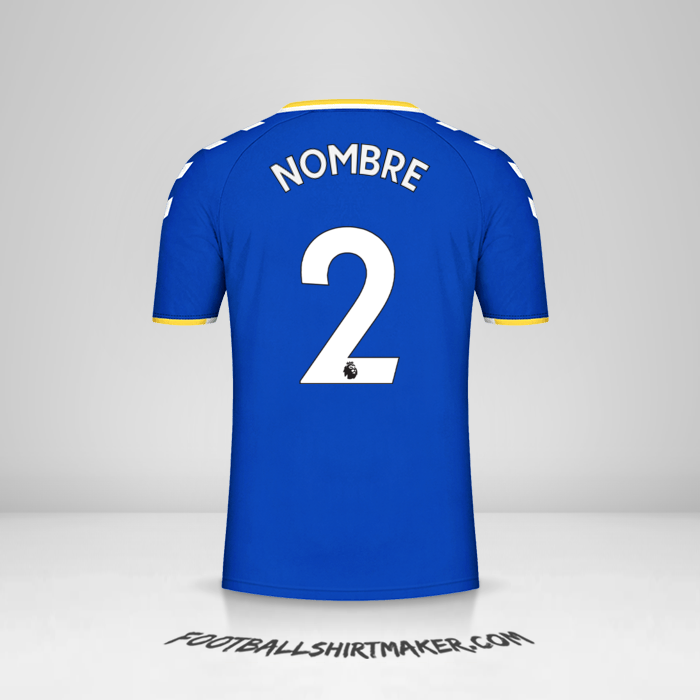Jersey Everton FC 2021/2022 -  nombre - 2