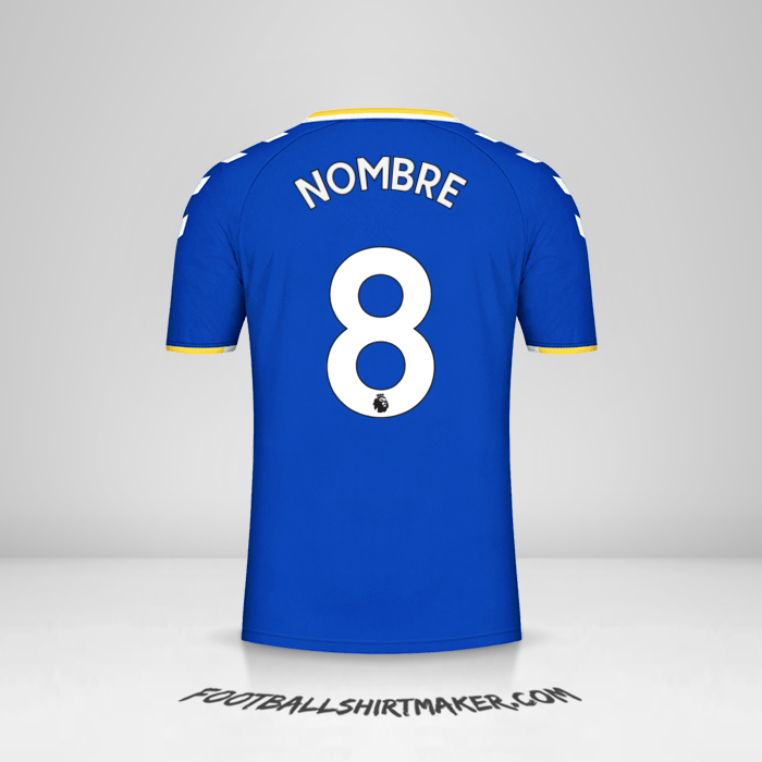 Jersey Everton FC 2021/2022 -  nombre - 8