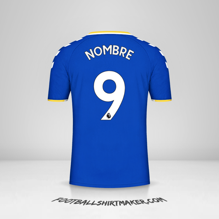 Camiseta Everton FC 2021/2022 -  nombre - 9