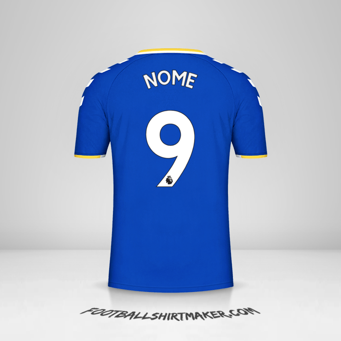 Camisa Everton FC 2021/2022 -  nome - 9