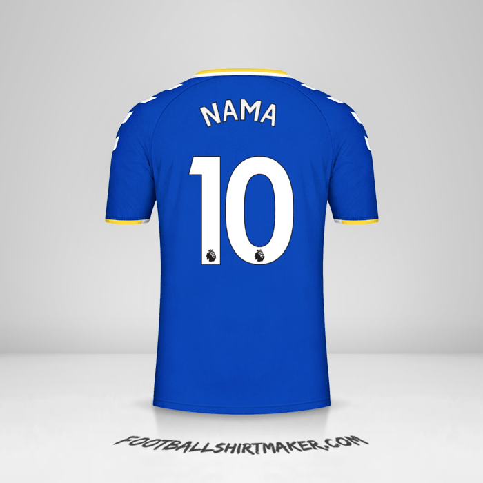 Jersey Everton FC 2021/2022 -  nama - 10