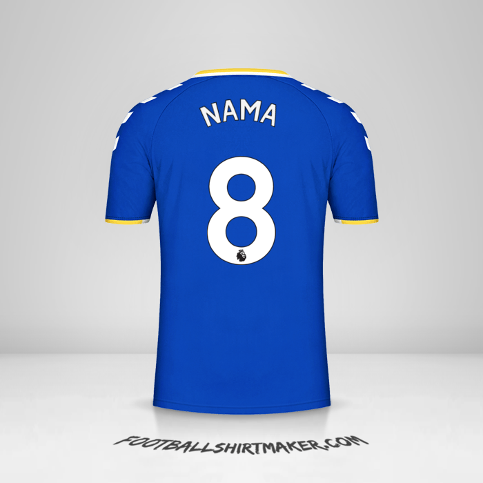 Jersey Everton FC 2021/2022 -  nama - 8