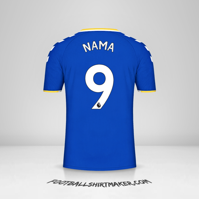 Jersey Everton FC 2021/2022 -  nama - 9