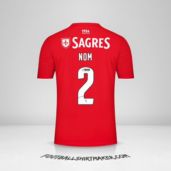 Maillot SL Benfica 2021/2022 -  nom - 2