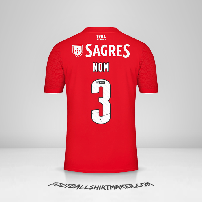 Maillot SL Benfica 2021/2022 -  nom - 3