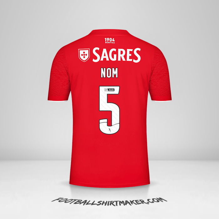 Maillot SL Benfica 2021/2022 -  nom - 5