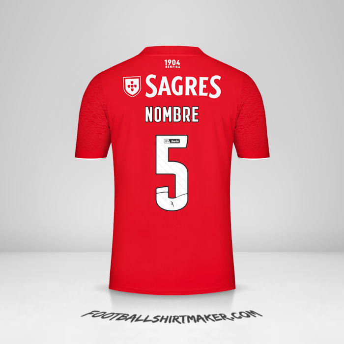 Jersey SL Benfica 2021/2022 -  nombre - 5