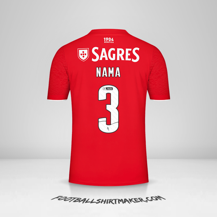 Jersey SL Benfica 2021/2022 -  nama - 3