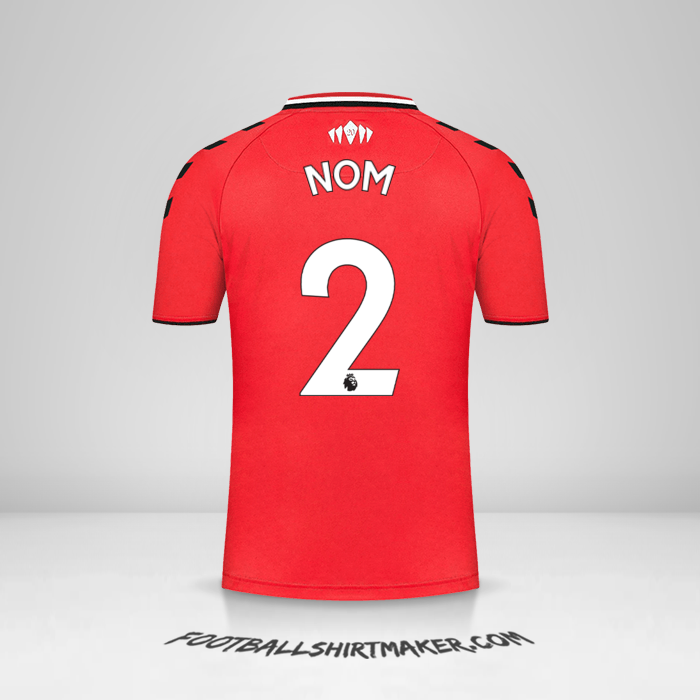 Maillot Southampton FC 2021/2022 -  nom - 2
