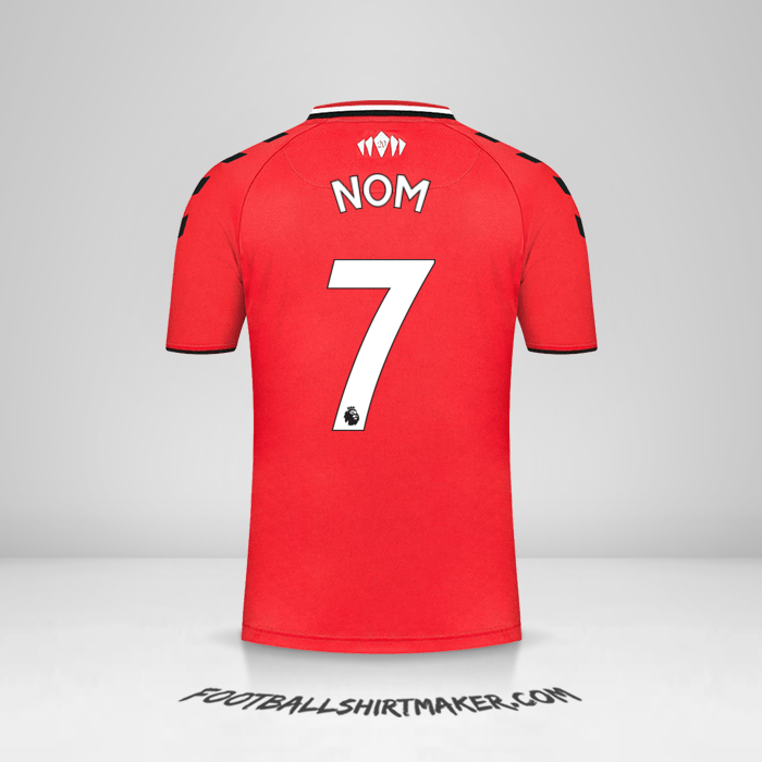 Maillot Southampton FC 2021/2022 -  nom - 7