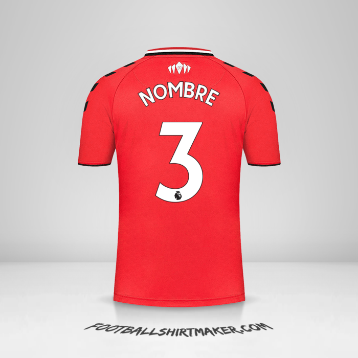 Camiseta Southampton FC 2021/2022 -  nombre - 3