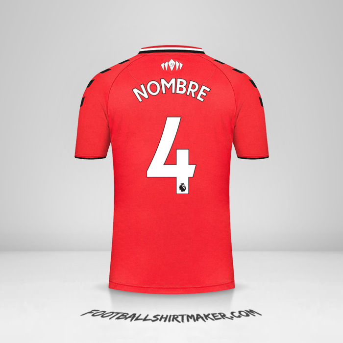 Camiseta Southampton FC 2021/2022 -  nombre - 4