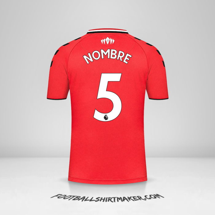 Camiseta Southampton FC 2021/2022 -  nombre - 5