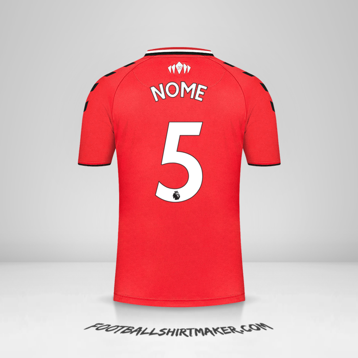 Camisola Southampton FC 2021/2022 -  nome - 5