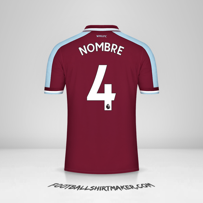 Jersey West Ham United FC 2021/2022 -  nombre - 4