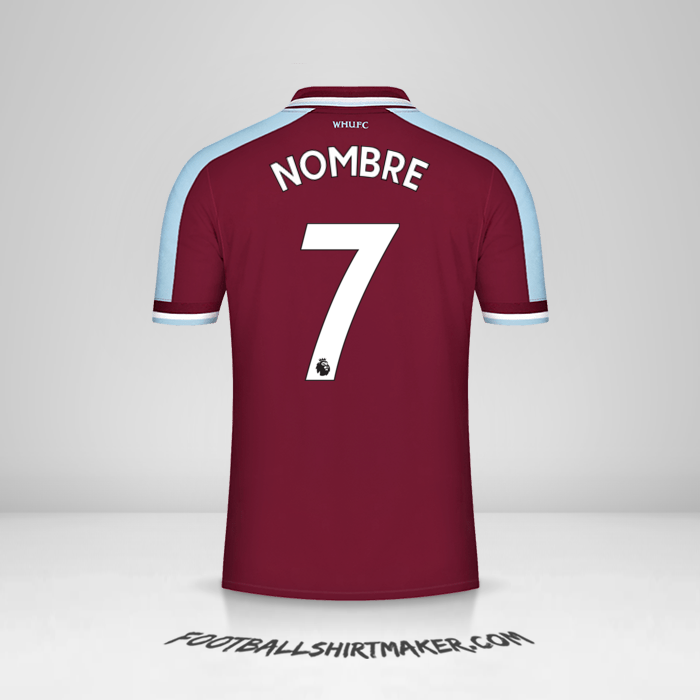 Jersey West Ham United FC 2021/2022 -  nombre - 7