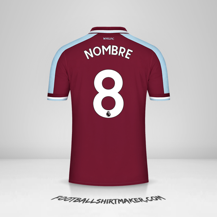 Jersey West Ham United FC 2021/2022 -  nombre - 8