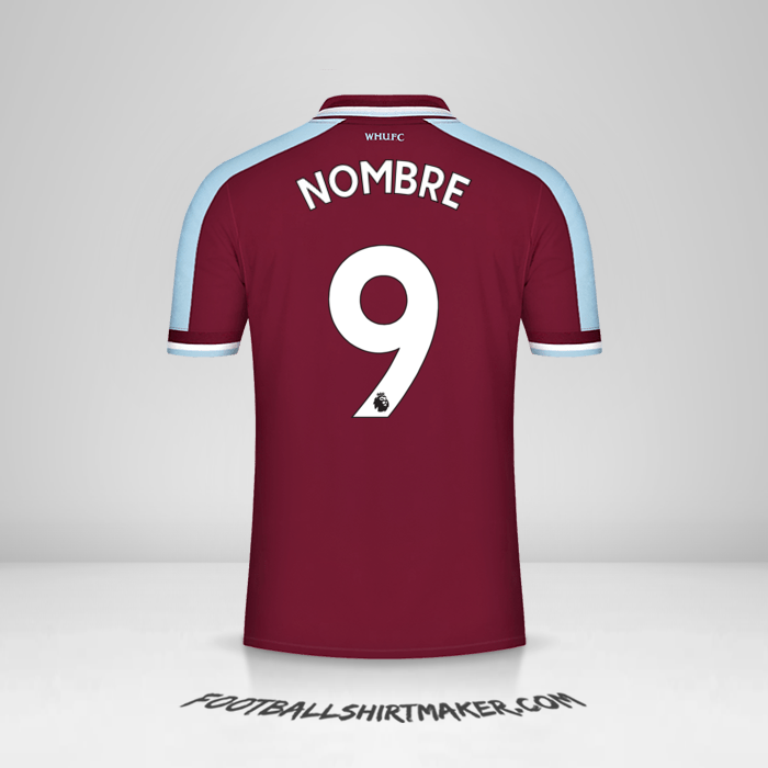 Jersey West Ham United FC 2021/2022 -  nombre - 9