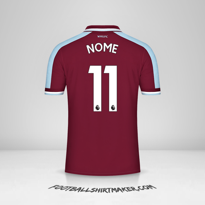 Camisola West Ham United FC 2021/2022 -  nome - 11