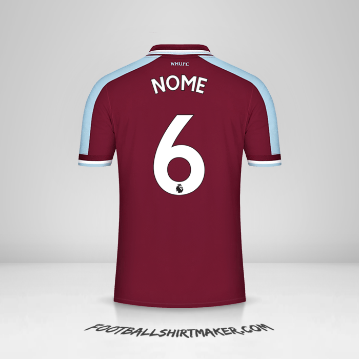 Camisola West Ham United FC 2021/2022 -  nome - 6