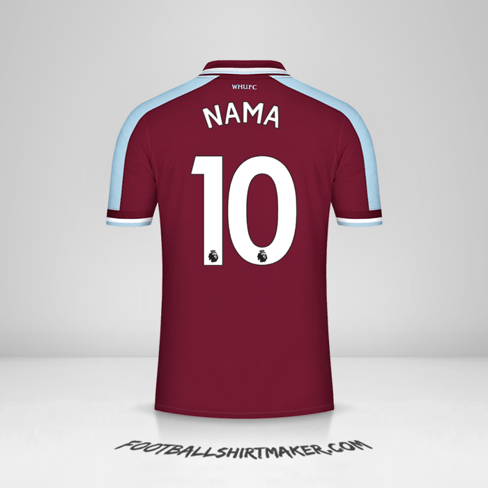 Jersey West Ham United FC 2021/2022 -  nama - 10