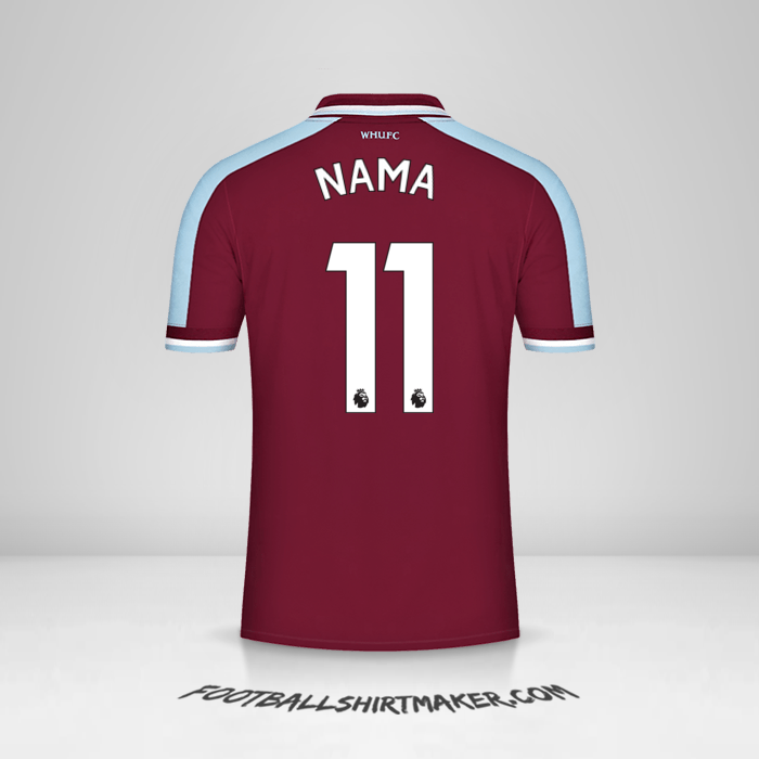 Jersey West Ham United FC 2021/2022 -  nama - 11