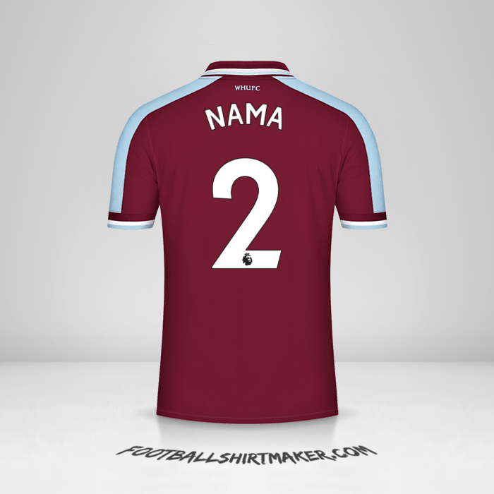 Jersey West Ham United FC 2021/2022 -  nama - 2