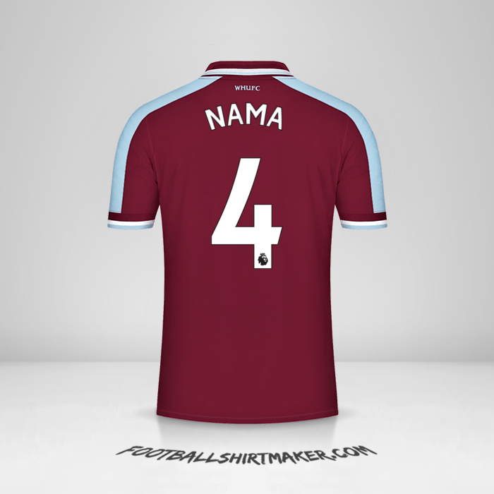 Jersey West Ham United FC 2021/2022 -  nama - 4