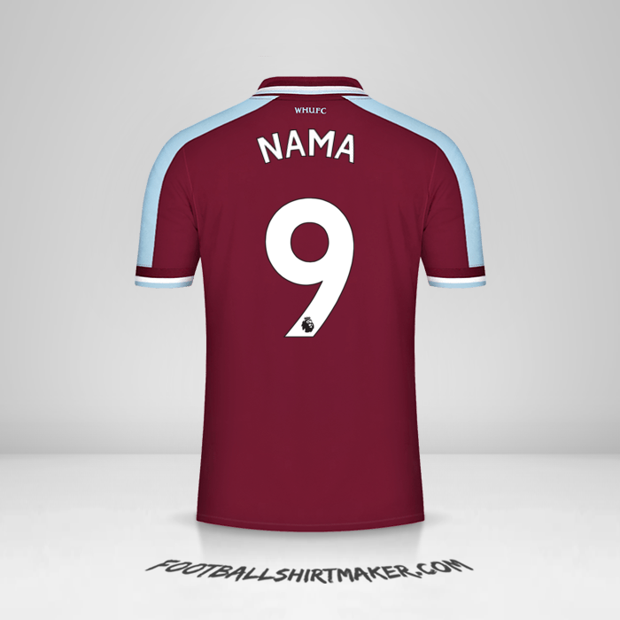 Jersey West Ham United FC 2021/2022 -  nama - 9