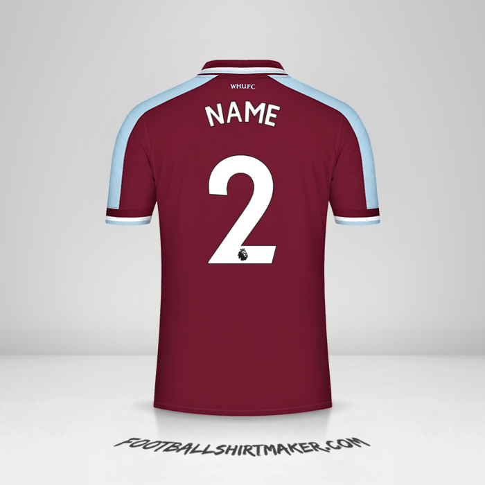 Trikot West Ham United FC 2021/2022 -  name - 2