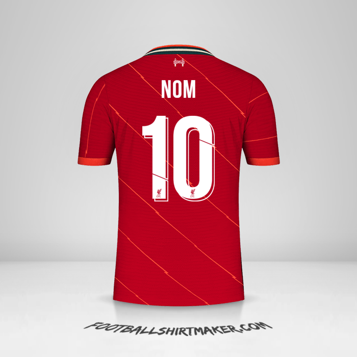 Maillot Liverpool FC Cup 2021/2022 -  nom - 10