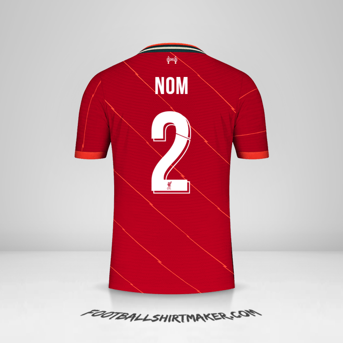 Maillot Liverpool FC Cup 2021/2022 -  nom - 2