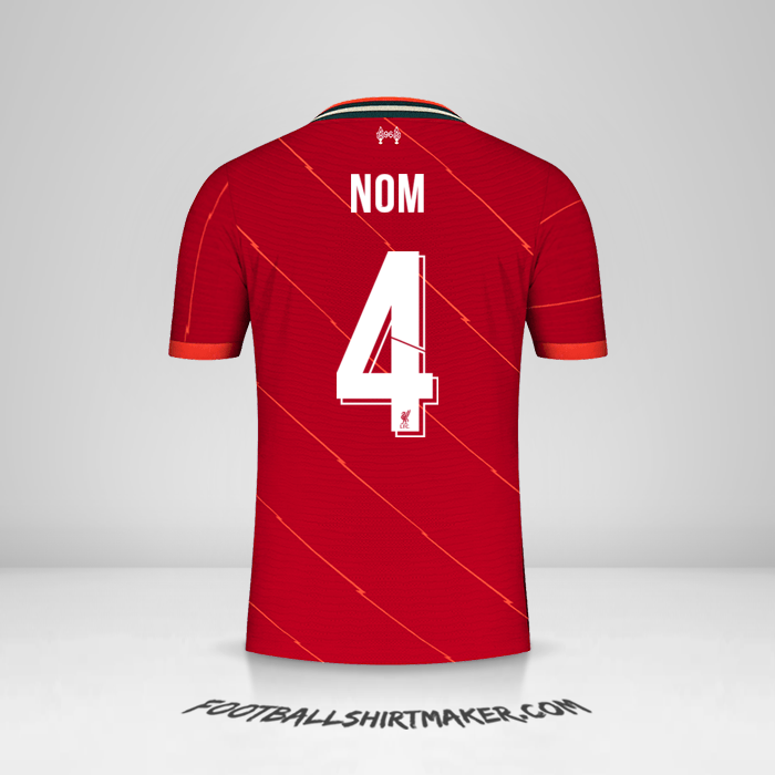 Maillot Liverpool FC Cup 2021/2022 -  nom - 4