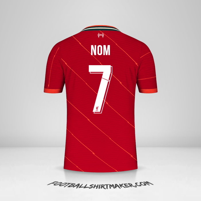 Maillot Liverpool FC Cup 2021/2022 -  nom - 7